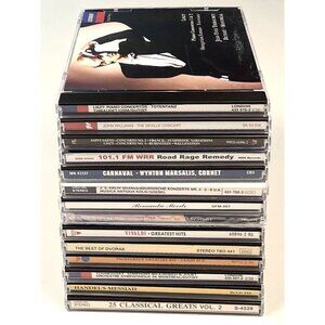 Lot 13 Classical Music CDs John Williams Rubinstein Bach Vivaldi Dvorak Handel